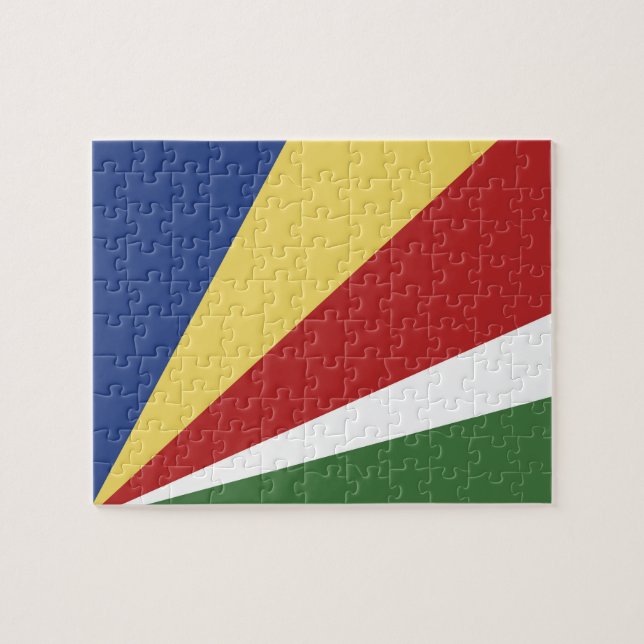 Quebra-cabeça Bandeira das Seychelles (Horizontal)