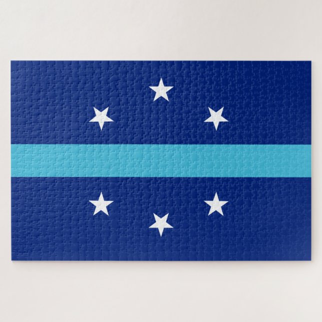 Quebra-cabeça Bandeira de Anaheim (Califórnia, EUA) (Horizontal)