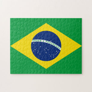 Quebra-cabeça Bandeira de Brasil, brasileira