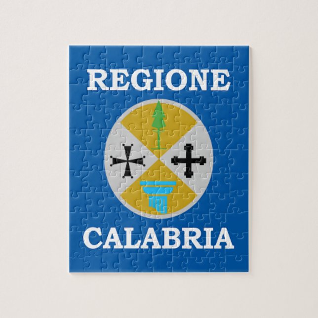 Quebra-cabeça Bandeira de Calabria (Italia) (Vertical)