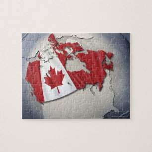 Quebra-cabeça Bandeira de Canadá