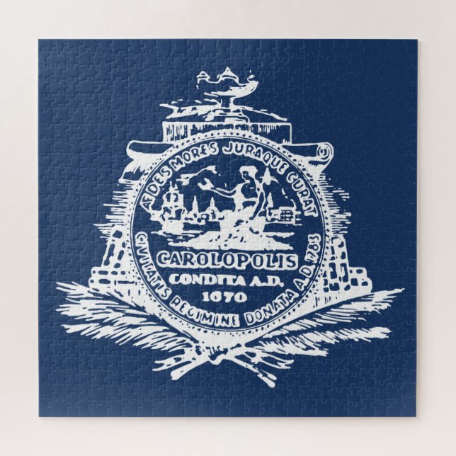 Quebra-cabeça Bandeira de Charleston (Carolina do Sul) (Horizontal)