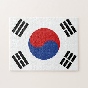 Quebra-cabeça Bandeira de Coreia do Sul