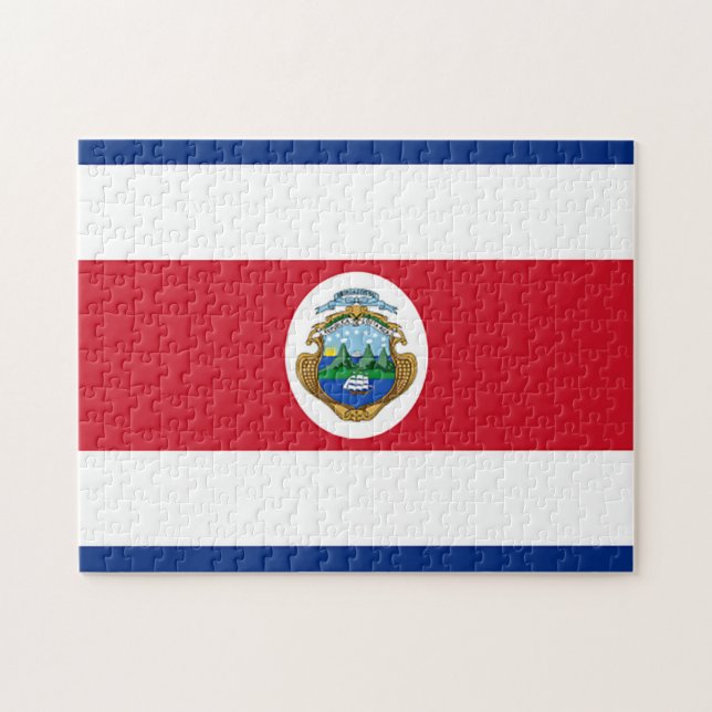 Quebra-cabeça Bandeira de Costa Rica (Horizontal)