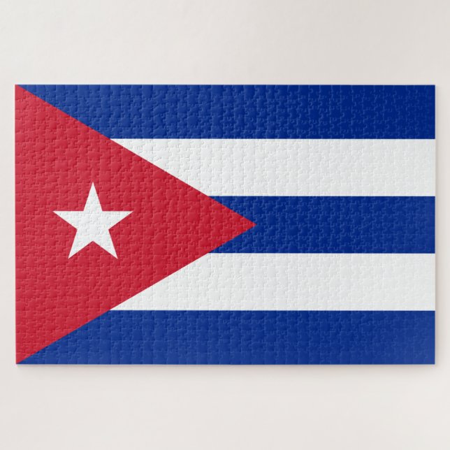 Quebra-cabeça Bandeira de Cuba (Horizontal)
