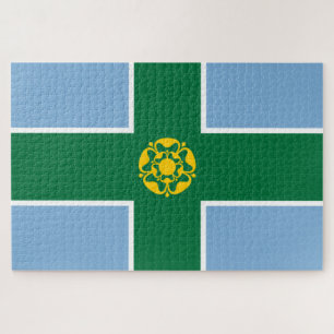Quebra-cabeça Bandeira de Derbyshire (Condado de England, Reino