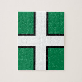 Quebra-cabeça Bandeira de Devon (condado do Reino Unido)