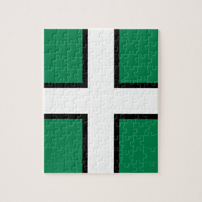 Quebra-cabeça Bandeira de Devon (condado do Reino Unido) (Vertical)