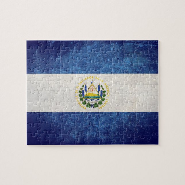 Quebra-cabeça Bandeira de El Salvador (Horizontal)