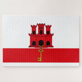 Quebra-cabeça Bandeira de Gibraltar