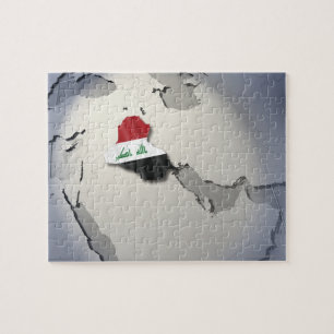 Quebra-cabeça Bandeira de Iraque
