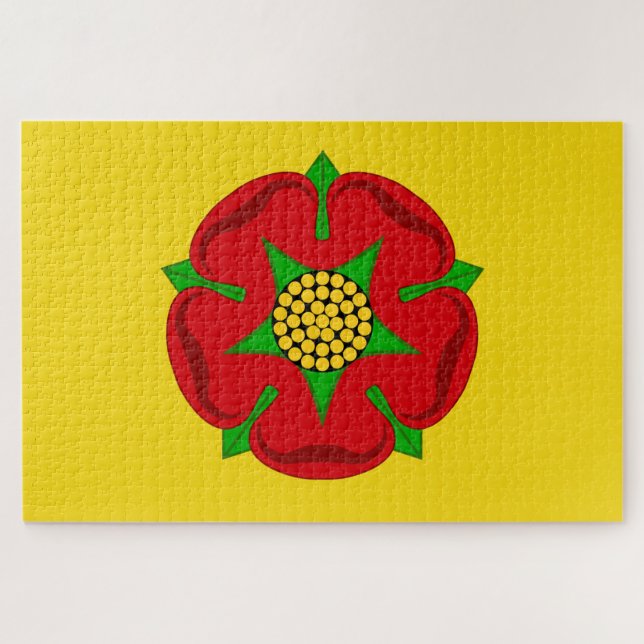 Quebra-cabeça Bandeira de Lancashire (Horizontal)