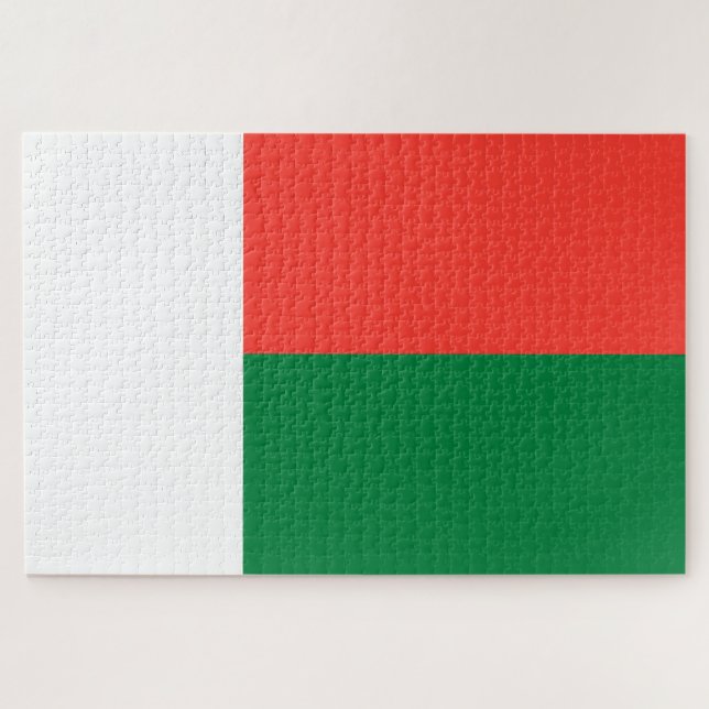 Quebra-cabeça Bandeira de Madagáscar (Horizontal)