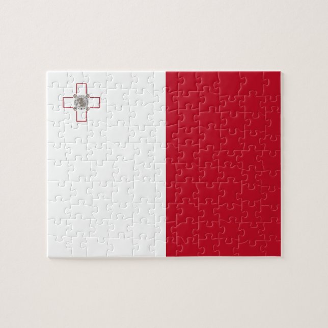 Quebra-cabeça Bandeira de Malta (Horizontal)