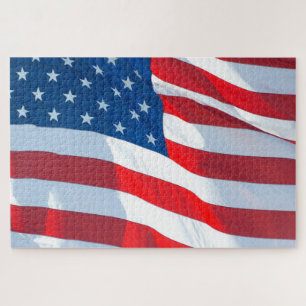 Quebra-cabeça Bandeira de Ondas dos Estados Unidos Grande