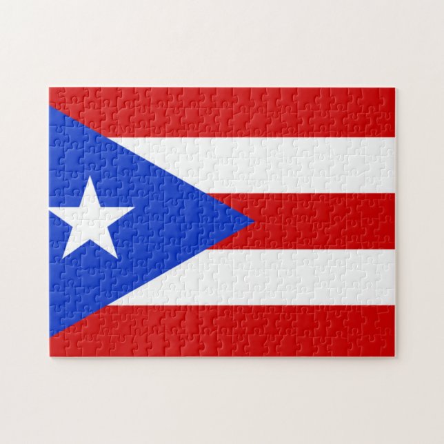 Quebra-cabeça Bandeira de Porto Rico (Horizontal)