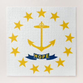 Quebra-cabeça Bandeira de Rhode Island (Estado dos EUA)