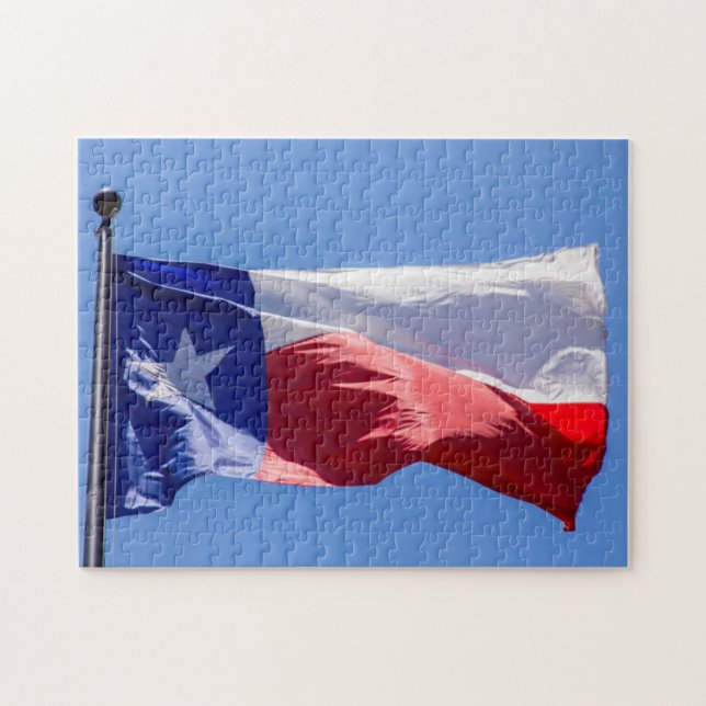 Quebra-cabeça Bandeira de Texas (Horizontal)