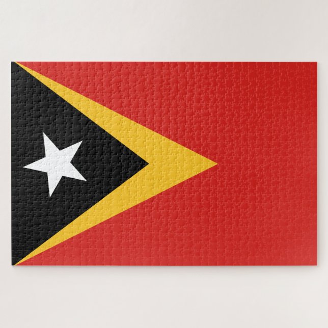 Quebra-cabeça Bandeira de Timor-Leste (Horizontal)