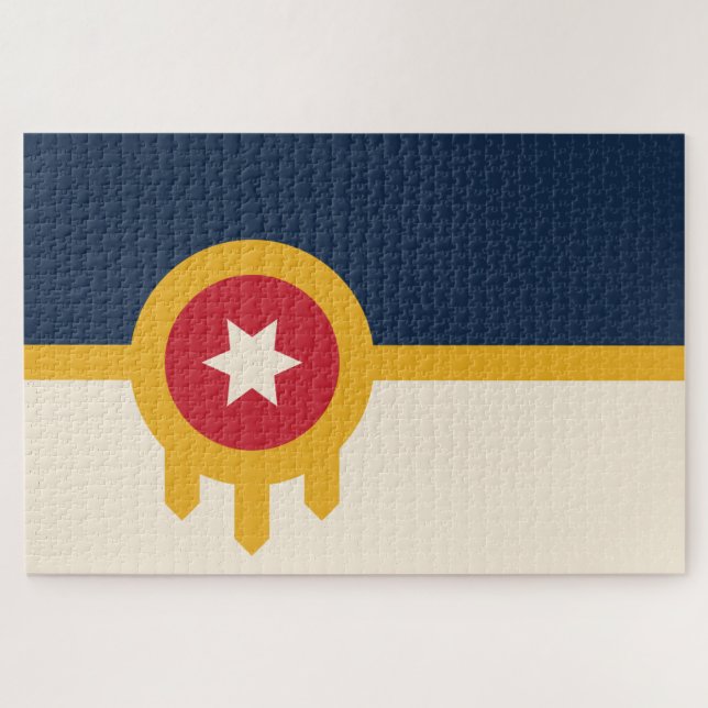 Quebra-cabeça Bandeira de Tulsa (Oklahoma) (Horizontal)