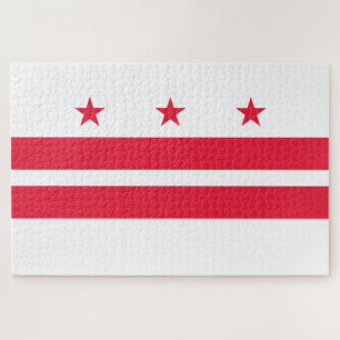 Quebra-cabeça Bandeira de Washington D.C. (distrito de Columbia)