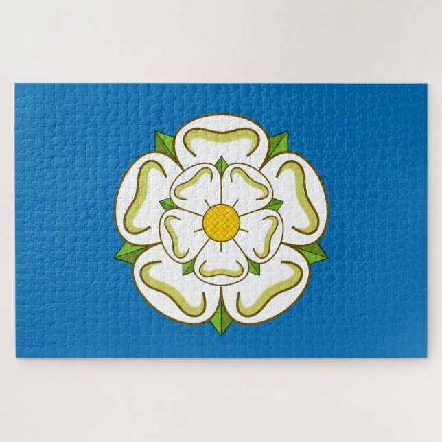 Quebra-cabeça Bandeira de Yorkshire (Condado Inglês) (Horizontal)