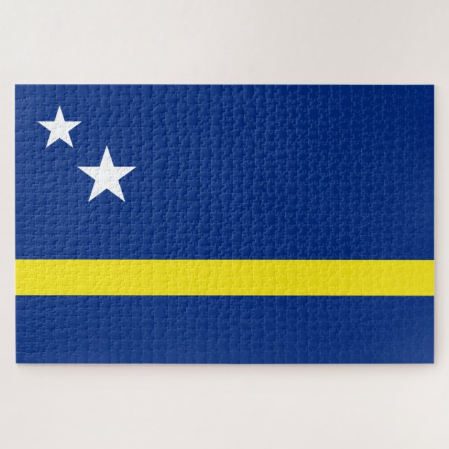 Quebra-cabeça Bandeira do Curaçau (Horizontal)