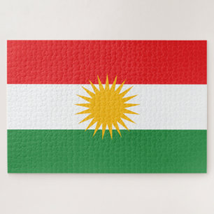 Quebra-cabeça Bandeira do Curdistão