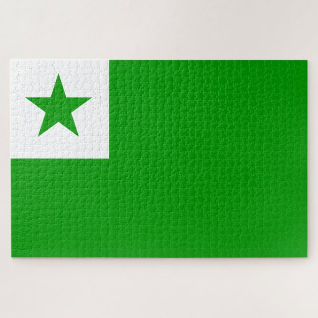 Quebra-cabeça Bandeira do Esperanto (Horizontal)