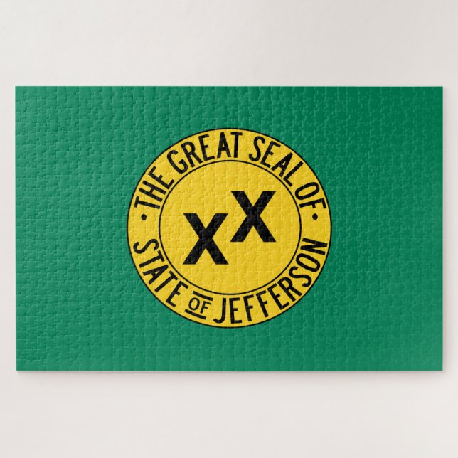 Quebra-cabeça Bandeira do Estado americano proposto de Jefferson (Horizontal)