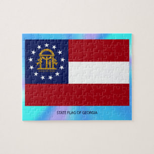 Quebra-cabeça Bandeira do Estado da Geórgia