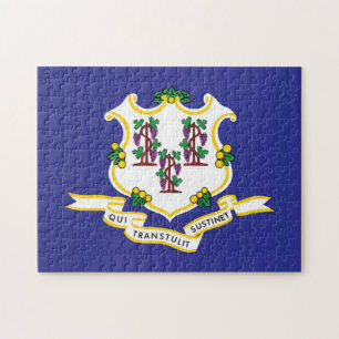 Quebra-cabeça Bandeira do Estado de Connecticut, EUA