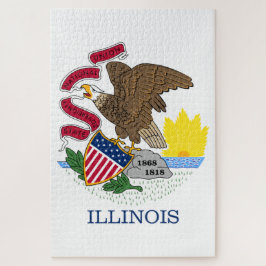 Quebra-cabeça Bandeira do Estado de Illinois