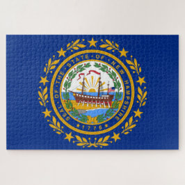 Quebra-cabeça Bandeira do Estado de New Hampshire