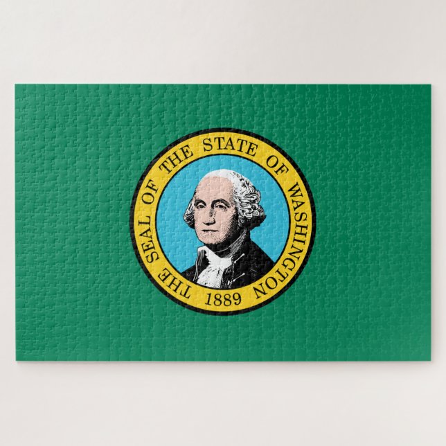 Quebra-cabeça Bandeira do Estado de Washington (Horizontal)