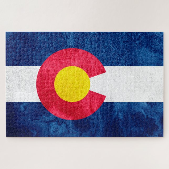Quebra-cabeça Bandeira do Estado do Colorado (Horizontal)