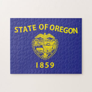 Quebra-cabeça Bandeira do Estado do Oregon, EUA
