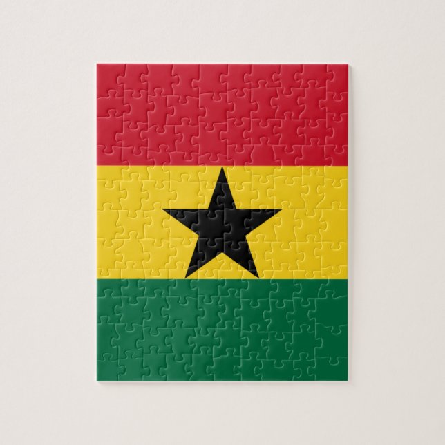 Quebra-cabeça Bandeira do Gana (Vertical)