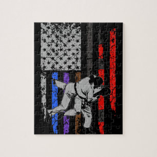 Quebra-cabeça Bandeira do Jiu Jitsu Stars & Stripes Classificam 