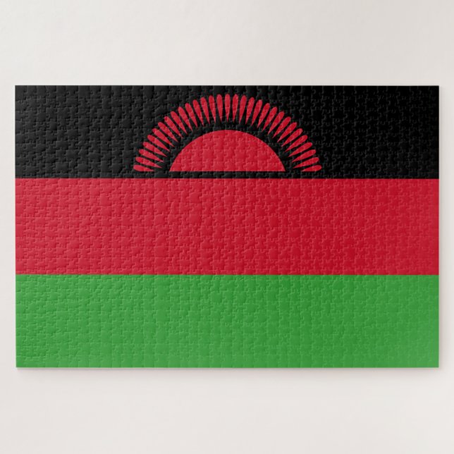 Quebra-cabeça Bandeira do Malawi (Horizontal)
