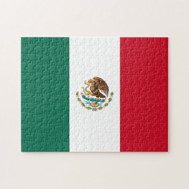 Quebra-cabeça Bandeira do México (Horizontal)