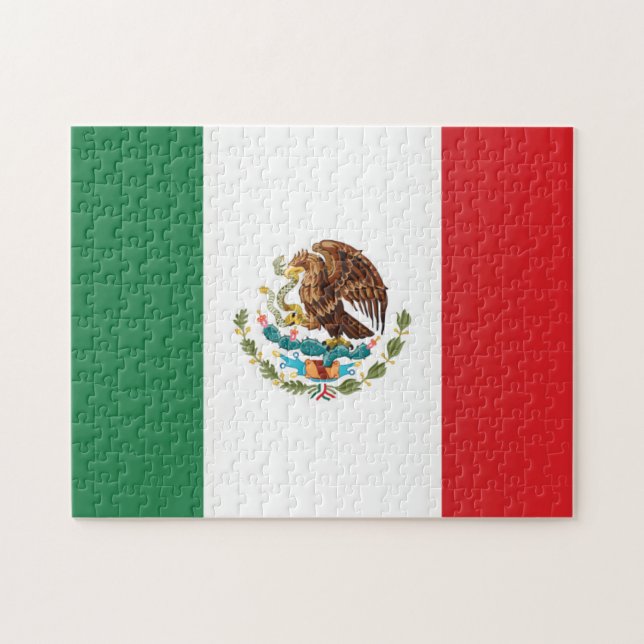 Quebra-cabeça Bandeira do México (Horizontal)