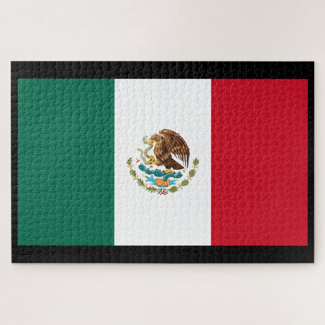 Quebra-cabeça Bandeira do México (Horizontal)