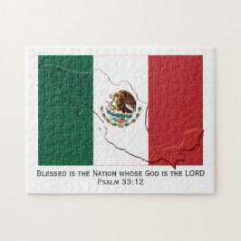 Quebra-cabeça BANDEIRA DO MÉXICO| Nação Abençoada| Mexicano