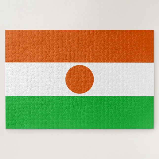 Quebra-cabeça Bandeira do Níger (país africano) (Horizontal)