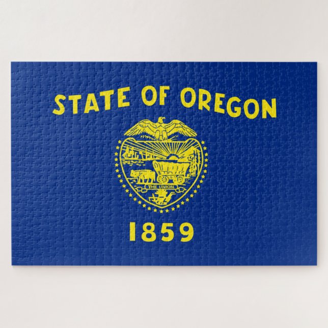 Quebra-cabeça Bandeira do Oregon (Horizontal)
