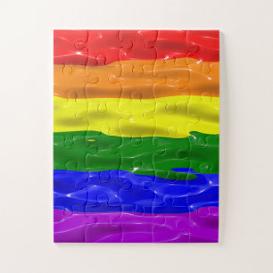 Quebra-cabeça Bandeira do orgulho da gloss líquido SlipperyJoe's
