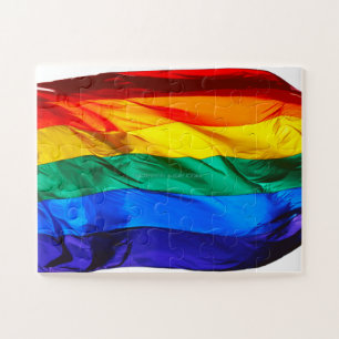 Quebra-cabeça Bandeira do orgulho gay SlipperyJoe's ondulando ve