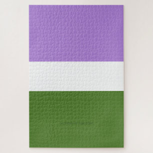 Quebra-cabeça Bandeira do orgulho genderqueer SlipperyJoe's lava