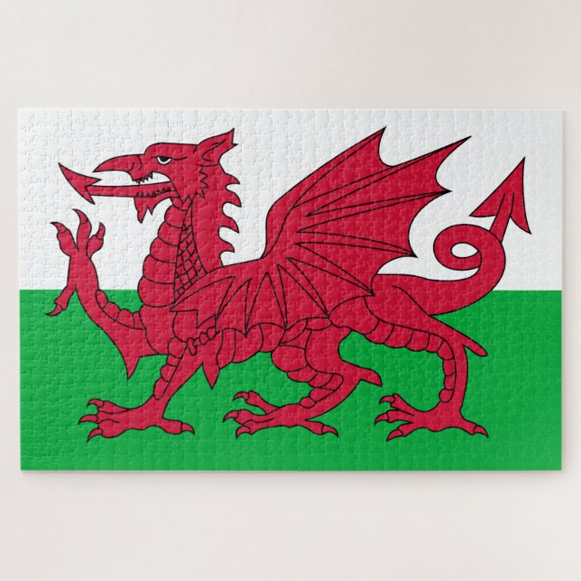 Quebra-cabeça Bandeira do País de Gales (Horizontal)